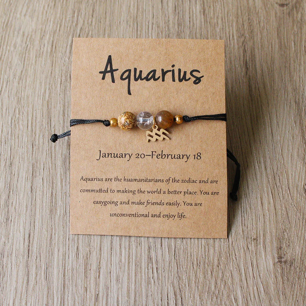 Zodiac Beaded Bracelet